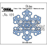 Crealies X-tra Stansen No. 123 Sneeuwvlok B (CLXtra123)