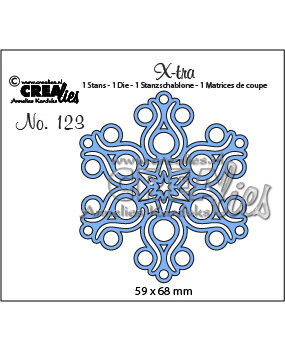 Crealies X-tra Dies No. 123 Snowflake B (CLXtra123a)
