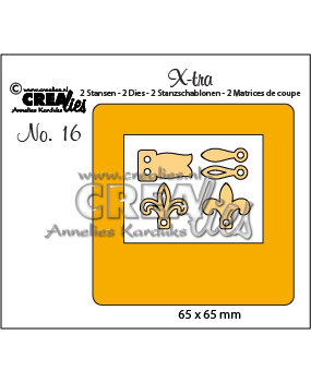 Crealies X-tra Stansen No. 16 Diaraampje + Sluitingen (CLXtra16)