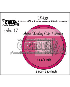 Crealies X-tra Stansen No. 17 Artist Trading Coin And Inchie (CLXtra17)