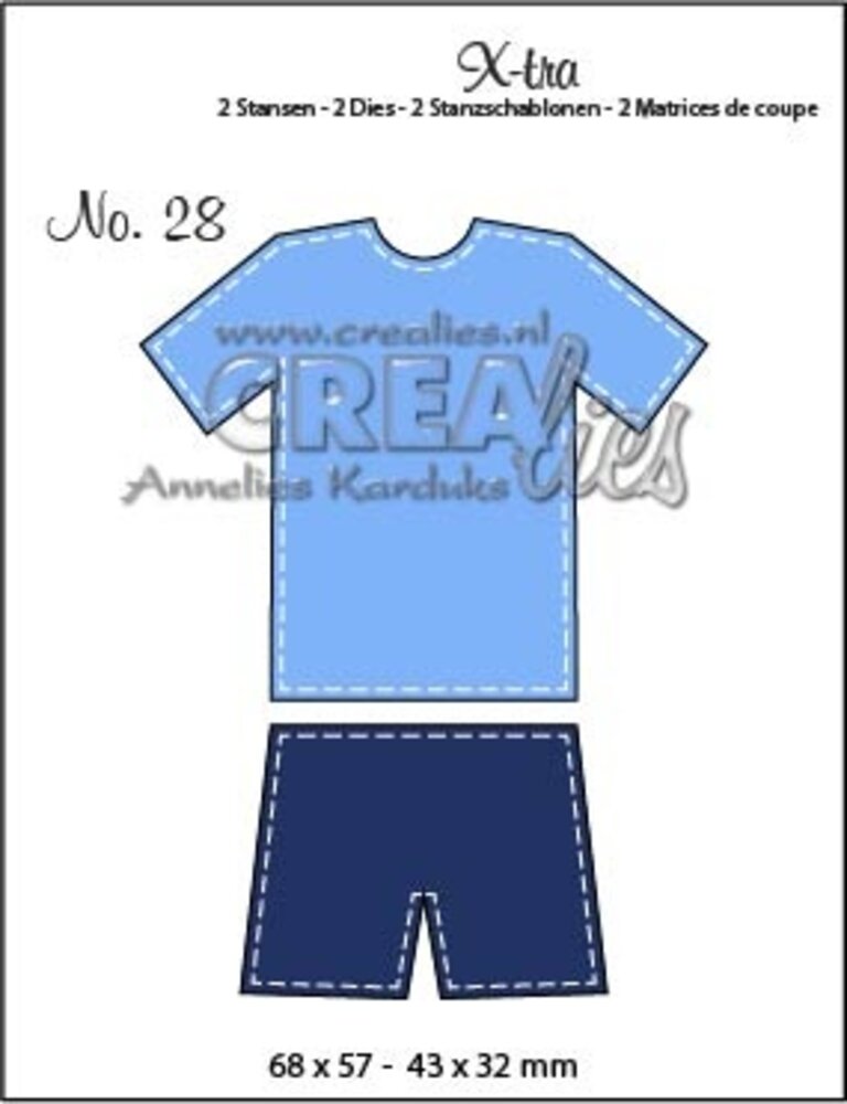 Crealies X-tra Dies No. 28 Sport Outfit (CLXtra28)