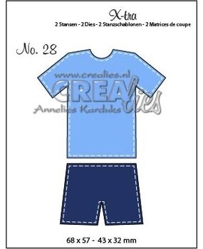 Crealies X-tra Dies No. 28 Sport Outfit (CLXtra28)
