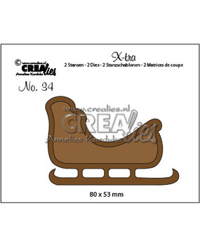 Crealies X-tra Dies No. 34 Sled (CLXtra34)
