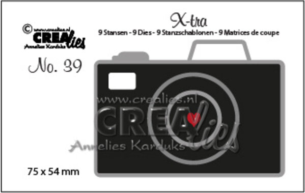 Crealies X-tra Dies No. 39 Camera Medium (CLXtra39)
