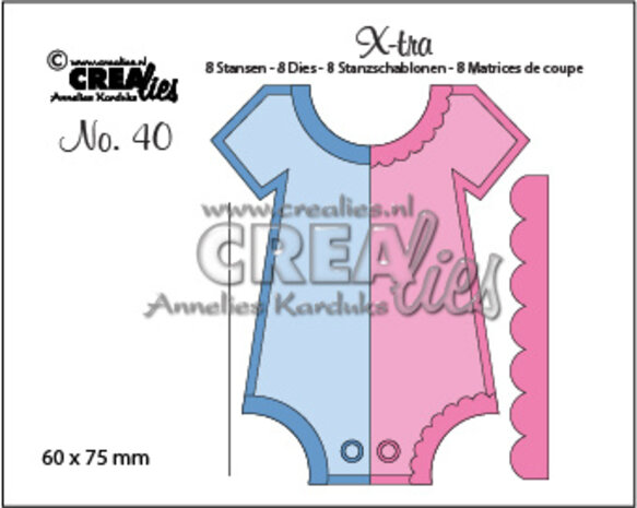 Crealies X-tra Stansen No. 40 Romper (Middel) (CLXtra40)