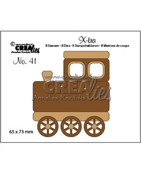 Crealies X-tra Dies No. 41 Train (Medium) (CLXtra41)