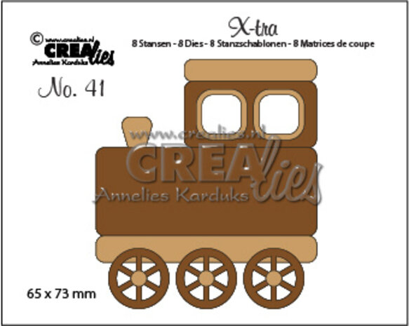 Crealies X-tra Dies No. 41 Train (Medium) (CLXtra41)