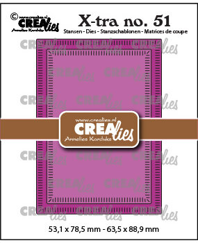 Crealies X-tra Stansen No. 51 ATC Met Kleine Streepjes (CLXtra51)