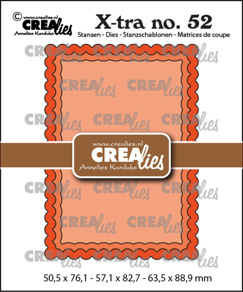 Crealies X-tra Dies No. 52 ATC Scallop (CLXtra52)