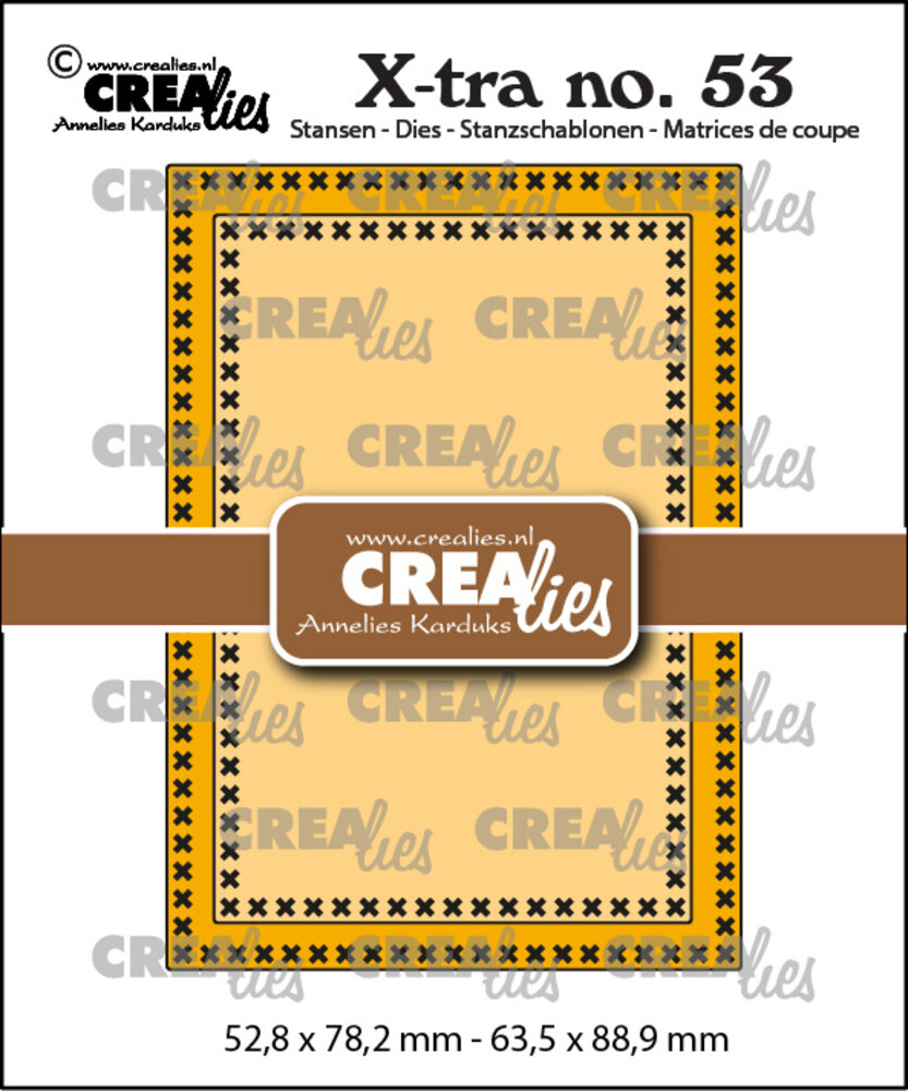 Crealies X-tra Stansen No. 53 ATC Kruissteek (CLXtra53)