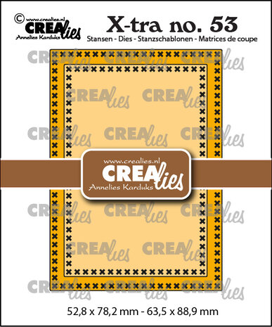Crealies X-tra Stansen No. 53 ATC Kruissteek (CLXtra53)