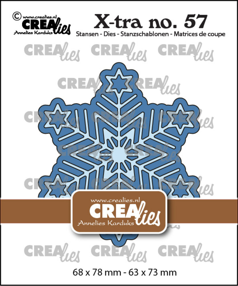 Crealies X-tra Dies No. 57 Geometric Snowflake Small (CLXtra57)