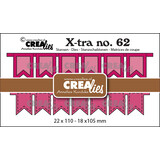 Crealies X-tra Stansen No. 62 Fishtail Banners (CLXtra62)