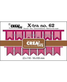 Crealies X-tra Stansen No. 62 Fishtail Banners (CLXtra62)