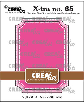 Crealies X-tra Dies No. 65 ATC Ticket with Stitch (CLXtra65)