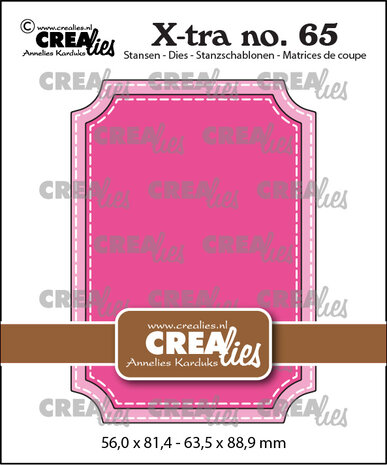 Crealies X-tra Dies No. 65 ATC Ticket with Stitch (CLXtra65) Crealies X-tra Dies No. 65 ATC Ticket with Stitch (CLXtra65)