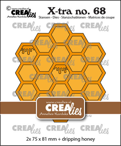 Crealies X-tra Dies No. 68 Honeycomb (CLXtra68)