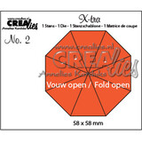 Crealies X-tra Stansen No. 2 Vouw Open 8 Delen (CLXtra02)
