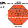 Crealies X-tra Dies No. 2 Fold Open 8 Parts (CLXtra02)