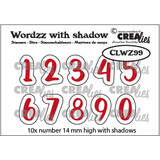Crealies Wordzz With Shadow Stansen Dutch No. 99 Cijfers (CLWZ99)