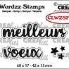 Crealies Wordzz Stamps French No. 2 Meilleurs Voeux (CLWZSFR02) Crealies Wordzz Stamps French No. 2 Meilleurs Voeux (CLWZSFR02)