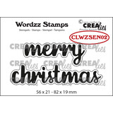 Crealies Wordzz Stamps English No. 2 Merry Christmas (CLWZSEN02)