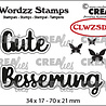 Crealies Wordzz Stamps German No. 2 Gute Besserung (CLWZSDE02) Crealies Wordzz Stamps German No. 2 Gute Besserung (CLWZSDE02)