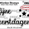 Crealies Wordzz Stamps Dutch No. 10 Fijne Kerstdagen (CLWZS10)
