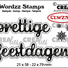 Crealies Wordzz Stempels Dutch No. 2 Prettige Feestdagen (CLWZS02)