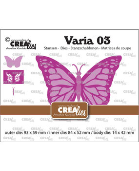 Crealies Varia Dies No. 03 Monarch Butterfly (CLVaria03)