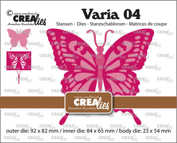 Crealies Varia Stansen No. 04 Zwaluwstaartvlinder (CLVaria04)