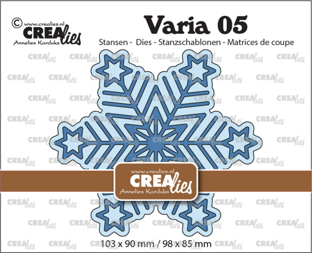 Crealies Varia Dies No. 05 Geometric Snowflake Big (CLVaria05) Crealies Varia Dies No. 05 Geometric Snowflake Big (CLVaria05)