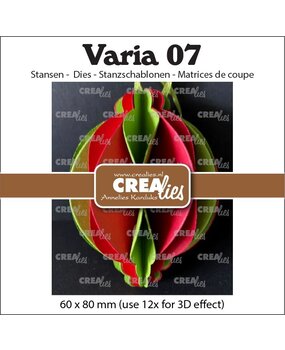 Crealies Varia Dies No. 07 3D Christmas Bauble Round (CLVARIA07)