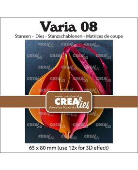 Crealies Varia Stansen No. 08 3D Kerstbal Puntig (CLVARIA08)