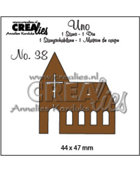 Crealies Uno Dies No. 38 Church (CLUno38)