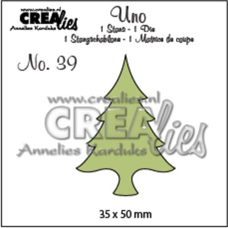 Crealies Uno Dies No. 39 Christmas Tree Thin (CLUno39) Crealies Uno Dies No. 39 Christmas Tree Thin (CLUno39)