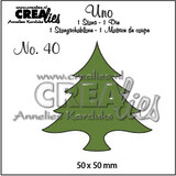 Crealies Uno Stansen No. 40 Kerstboom Dik (CLUno40)