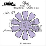 Crealies Uno Stansen No. 47 Bloemen 19 (CLUno47)