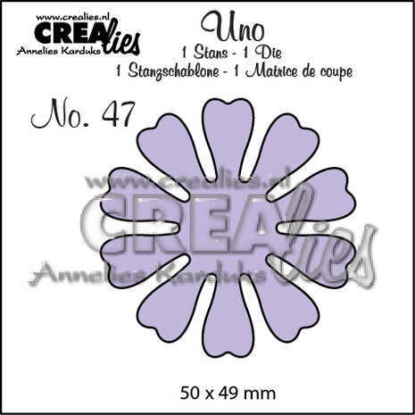 Crealies Uno Stansen No. 47 Bloemen 19 (CLUno47) Crealies Uno Stansen No. 47 Bloemen 19 (CLUno47)