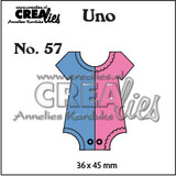 Crealies Uno Dies No. 57 Onesie (Small) (CLUno57)
