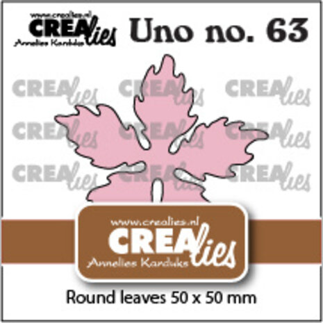 Crealies Uno Stansen No. 63 Kerstster Ronde Bladeren (CLUno63)