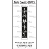 Crealies Texto Negativo Stansen Dutch No. 9V Een Meisje (NL09V)
