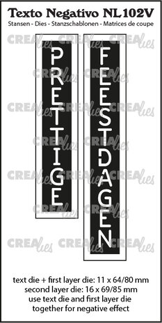 Crealies Texto Negativo Dies Dutch No. 102V Prettige Feestdagen (NL102V) Crealies Texto Negativo Dies Dutch No. 102V Prettige Feestdagen (NL102V)