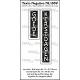Crealies Texto Negativo Stansen Dutch No. 103V Goede Kerstdagen (NL103V)