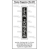 Crealies Texto Negativo Stansen Dutch No. 10V Een Jongen (NL10V)