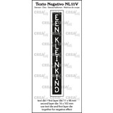 Crealies Texto Negativo Dies Dutch No. 11V Een Kleinkind (NL11V)