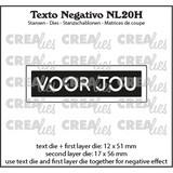 Crealies Texto Negativo Stansen Dutch No. 20H Voor Jou (NL20H)