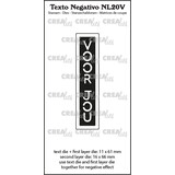 Crealies Texto Negativo Dies Dutch No. 20V Voor Jou (NL20V)