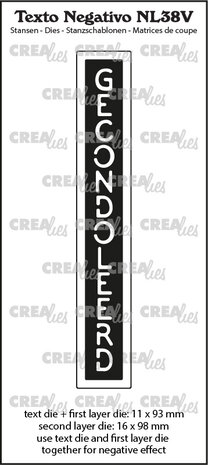 Crealies Texto Negativo Stansen Dutch No. 38V Gecondoleerd (NL38V) Crealies Texto Negativo Stansen Dutch No. 38V Gecondoleerd (NL38V)