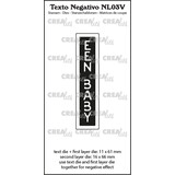Crealies Texto Negativo Stansen Dutch No. 3V Een Baby (NL03V)